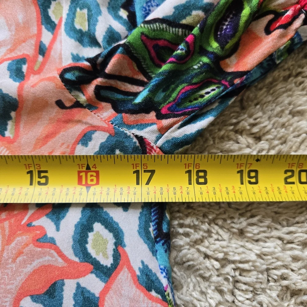 Blank London Anthropologie Top Womens S Colorful Floral Jersey - Picture 9 of 10
